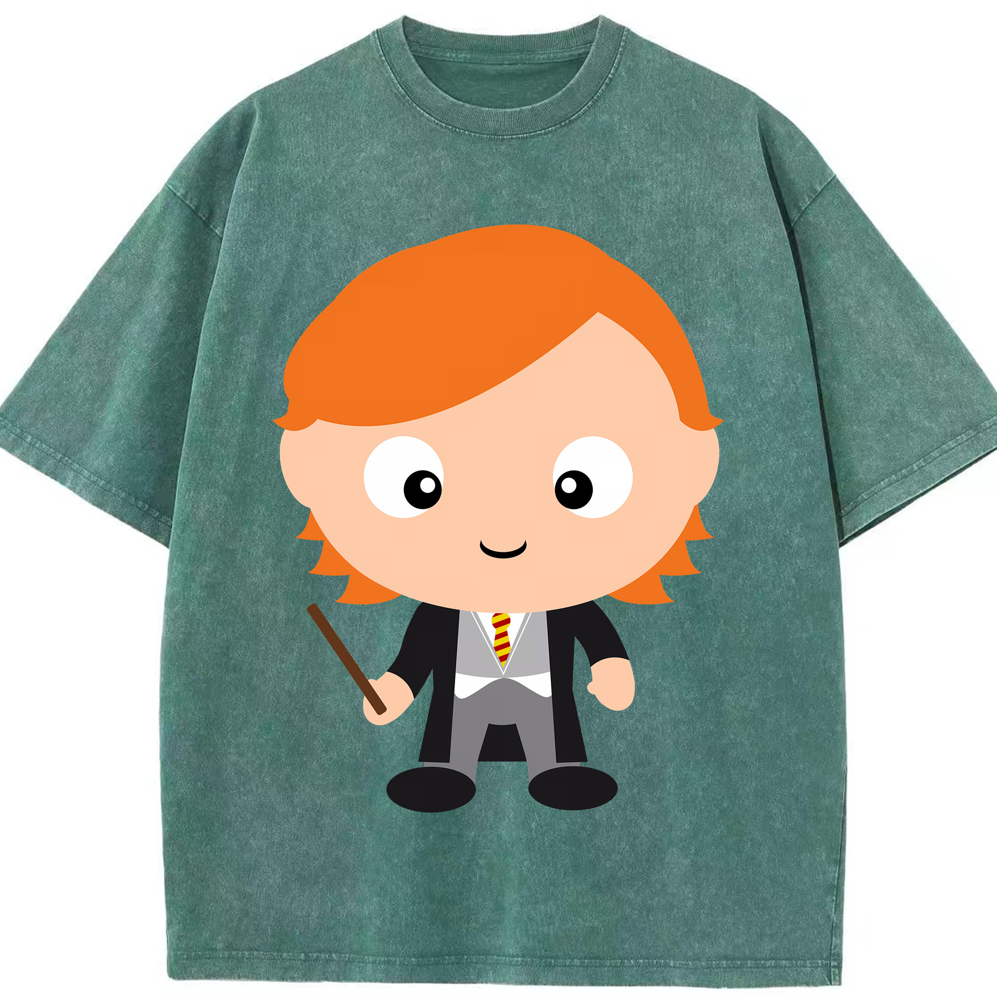 （画像用） Harry Potter ハリー・ポッターシリーズ 綿100% ヴィンテージ風 半袖Tシャツ（フロントプリント）